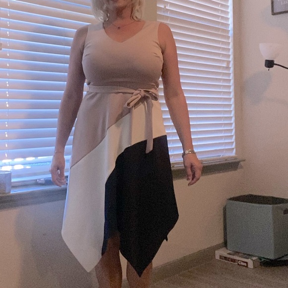 Enfocus Studio sz 6 Asymmetrical Midi dress - Picture 2 of 10